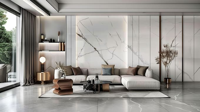 do interior design, exterior architecture, decor with 3d rendering
