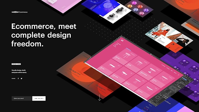 Build 3d animated spline webflow website, landing page, 3d webflow ...