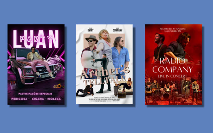 create a poster in cinematic style for your project