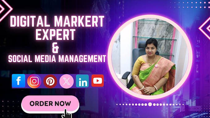 be your digital marketer and social media marketing manager