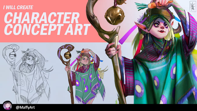 Abstract Oc Create you a oc concept art by Matteocanzi_art | Fiverr