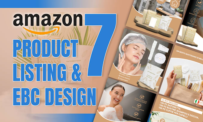 design amazon product listing images and a plus content