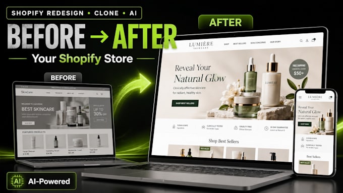 redesign or clone your shopify store with ai