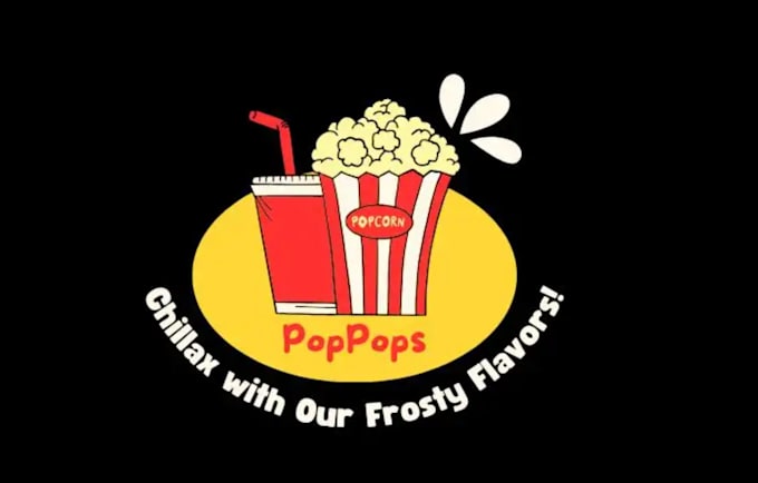 design a fantastic popcorn logo in 14 hours