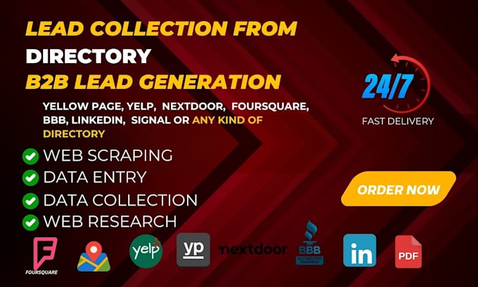 collect leads from any directory website