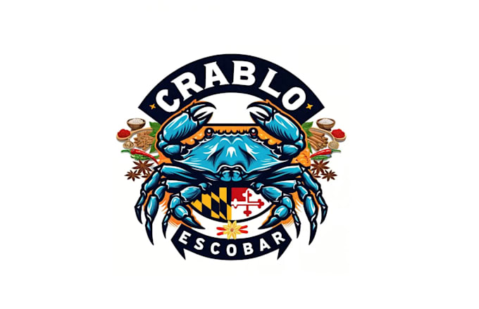 create a distinctive, classy crab logo design for you