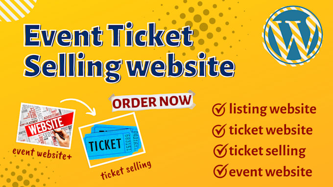 create listing website ticket website and ticket selling event website