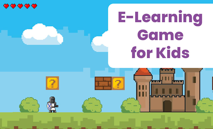 develop an e learning game for kids