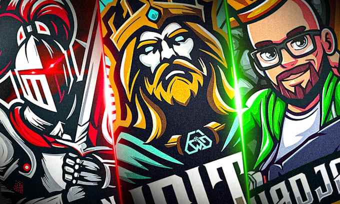 design an eye catching vector mascot logo for your brand