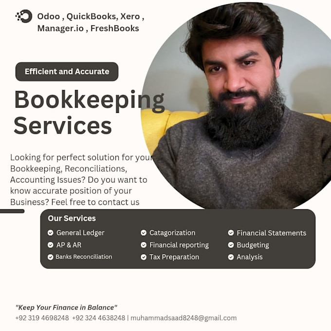 do bookkeeping, reconciliations, financial statements