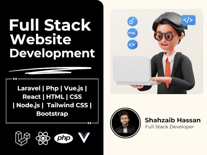 Make a custom website in laravel by Shahzaibdevs Fiverr