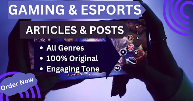write gaming related articles and posts for you