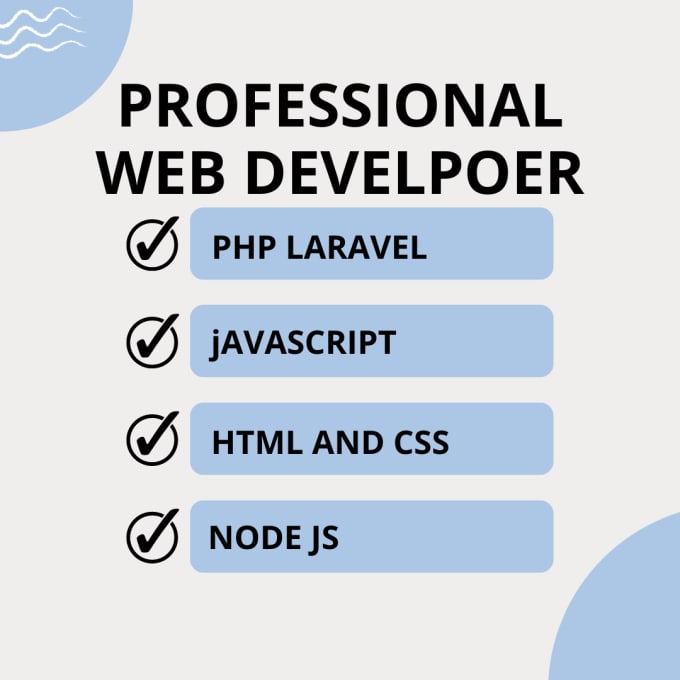 Develop your backend webite using custom php node js codeigniter core php