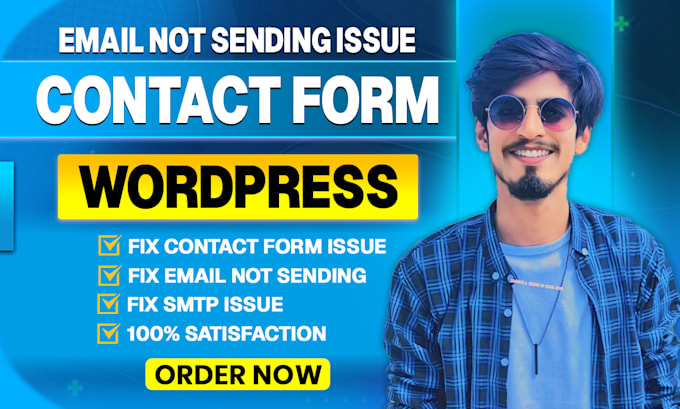 fix email issue, contact form issue, wordpress form, smtp issue, wordpress fix