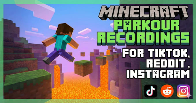 record minecraft parkour footage high quality