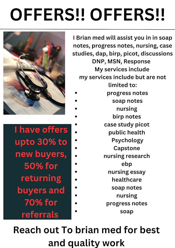 assist in soap notes, progress notes, nursing, case studies, dap, birp, picot