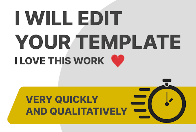 edit any after effects template, create a custom animation