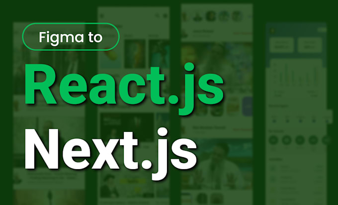 Convert the figma to react or next js with traditional css or tailwind ...