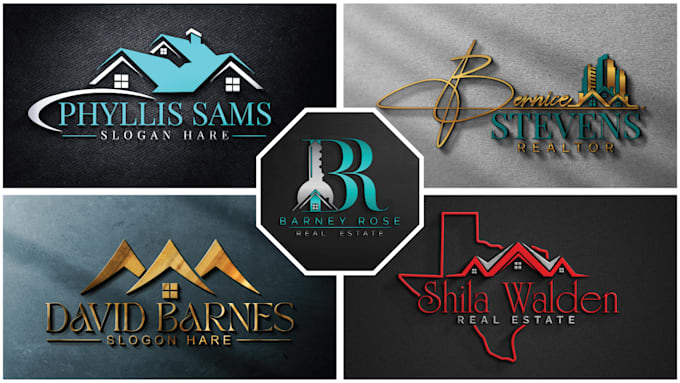 create a real estate, construction and realtor with a branding kit