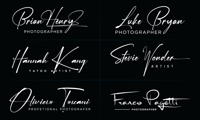 Do digital handwriting signature design art 3d design logo by ...