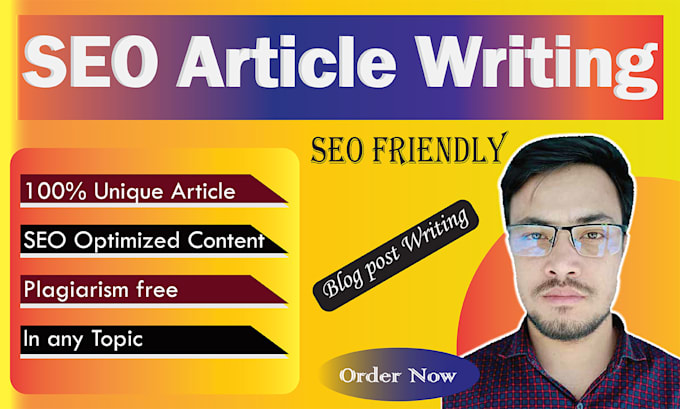 write SEO blog post writing, article and content writing