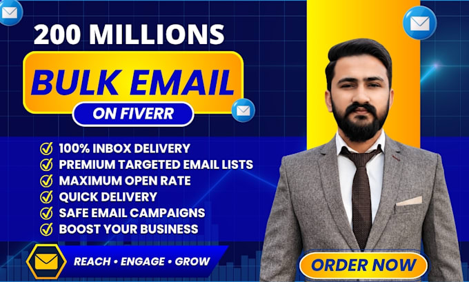 send 700 million bulk emails, email blast and email marketing campaign