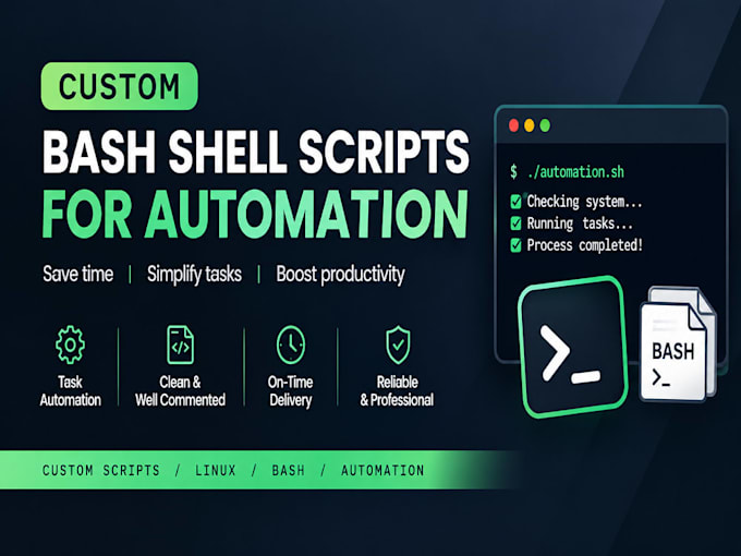 write custom bash shell scripts for automation