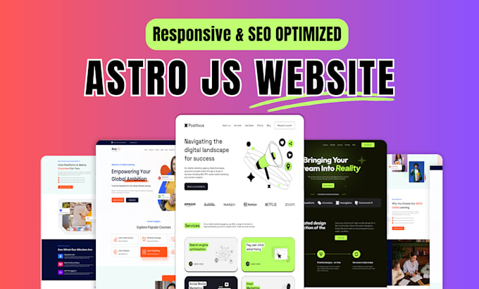 create SEO optimized and responsive website with astro js