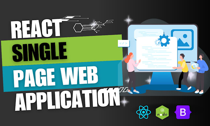 create react single page web application