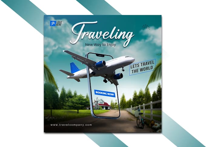 make professional and modern instagram post design