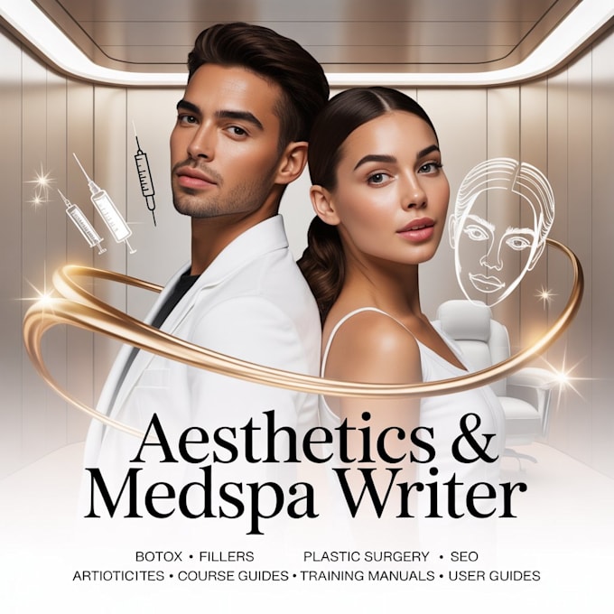 write botox, aesthetic, medspa fillers, plastic surgery article or course manual