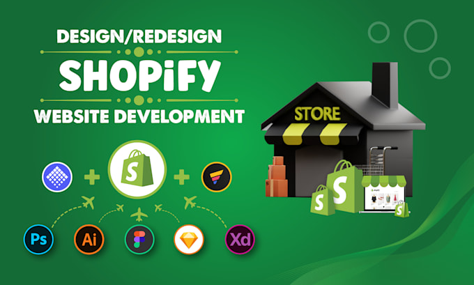develop custom shopify website from figma, xd, or PSD design
