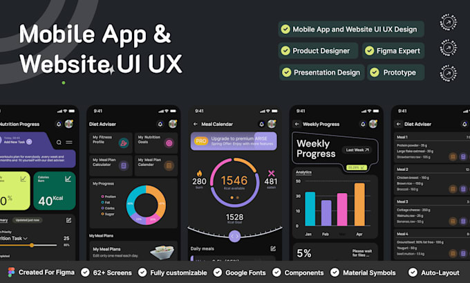 Mobile app ui ux design or app ui ux design using adobe xd, figma by ...