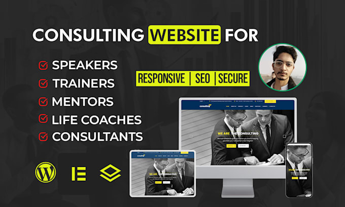make a coaching website for consulting speakers or trainers