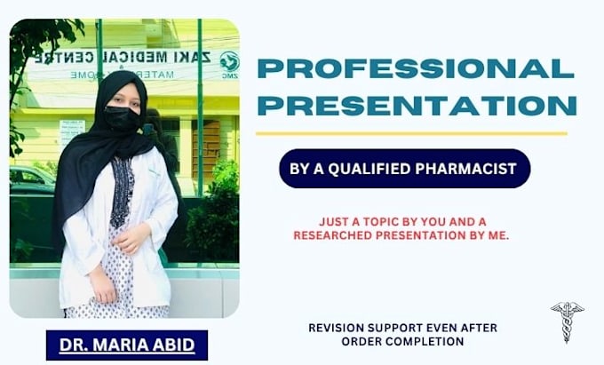 design professional medical presentation, poster, brochure