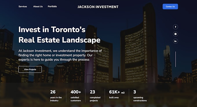 do neat professional web landing page UI UX design figma