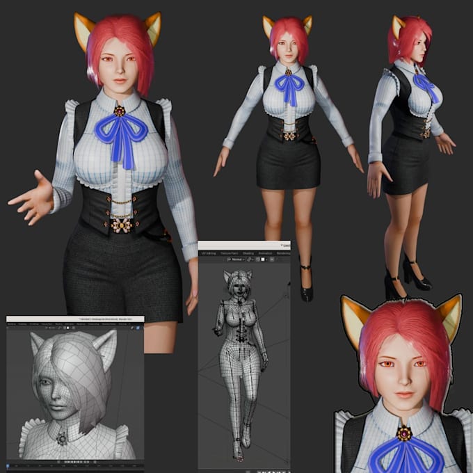 create a 3d model for you in blender