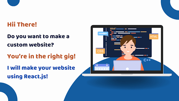 make your custom full stack website with react next js typescript