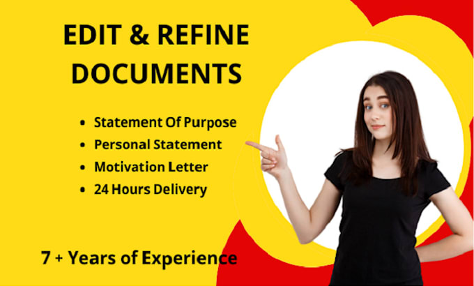 edit your resume, CV, statement of purpose, cover letter, linkedin optimization
