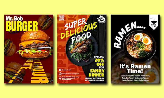 design professional posters, flyers and leaflets for you