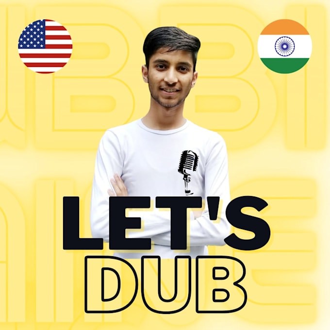 dub english videos to hindi keeping the original voice of the speaker