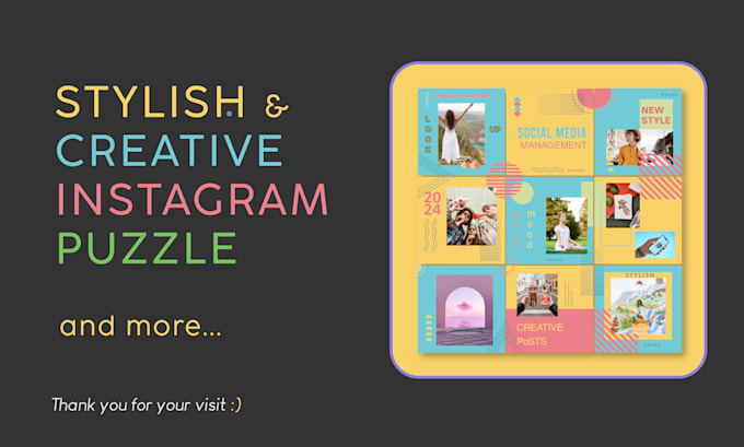 make a premium instagram puzzle for your brand