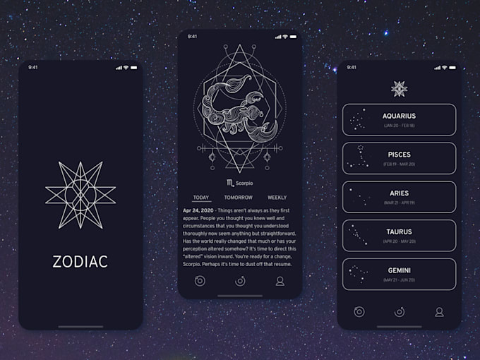 develop astrology website, astrology app, daily horoscope app, tarot reading app