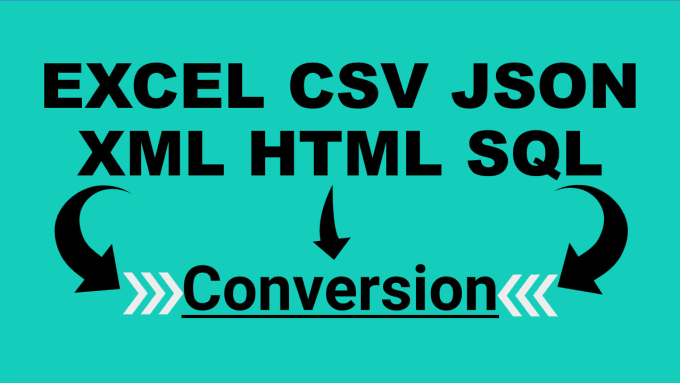 convert your XML, json, HTML, CSV, excel data from one format to another