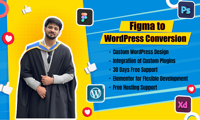 covert figma to wordpress , PSD to wordpress