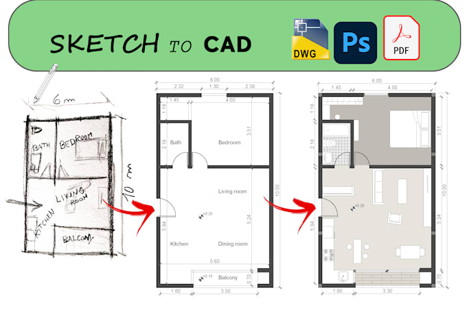 draw your architecture plans and blueprints with autocad