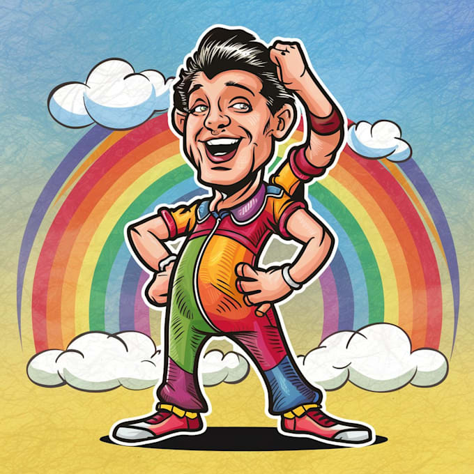 do custom cartoon illustration or character