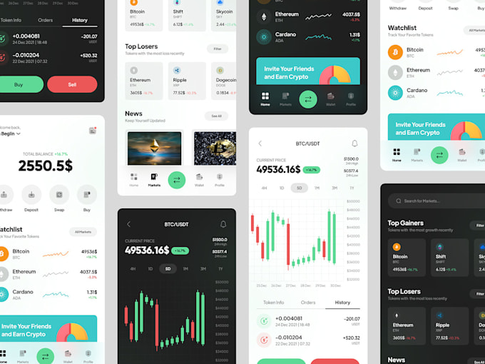 develop a crypto wallet app, wallet app, exchange website, crypto app