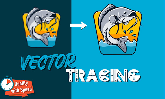 do vector tracing, convert logo to vector, vectorize image