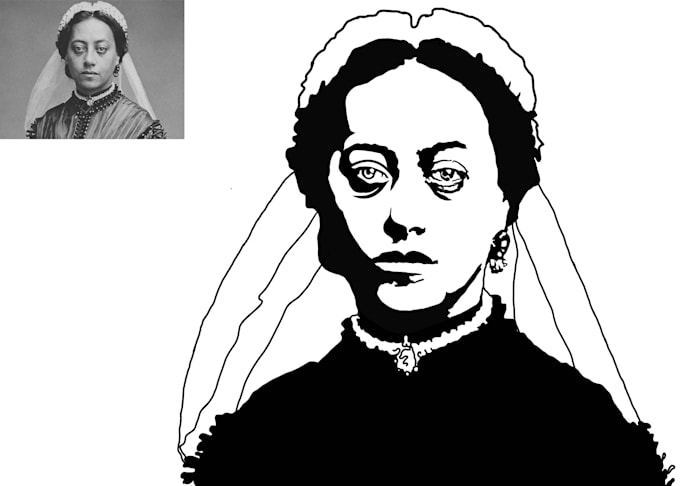 Draw black and white silhouette and line art from your photo by Clerk ...